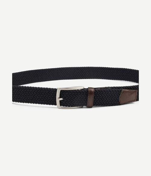 Profuomo geweven riem donkerblauw