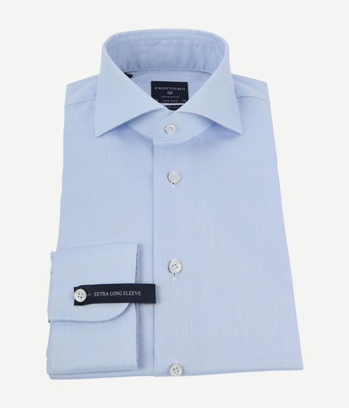 Profuomo shirt extra lange mouwen cutaway lichtblauw