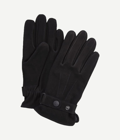 Profuomo handschoenen zwart nubuck leer