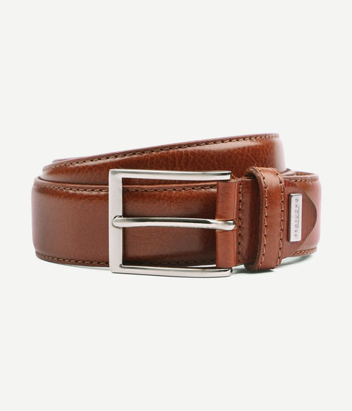 Profuomo leren riem cognac