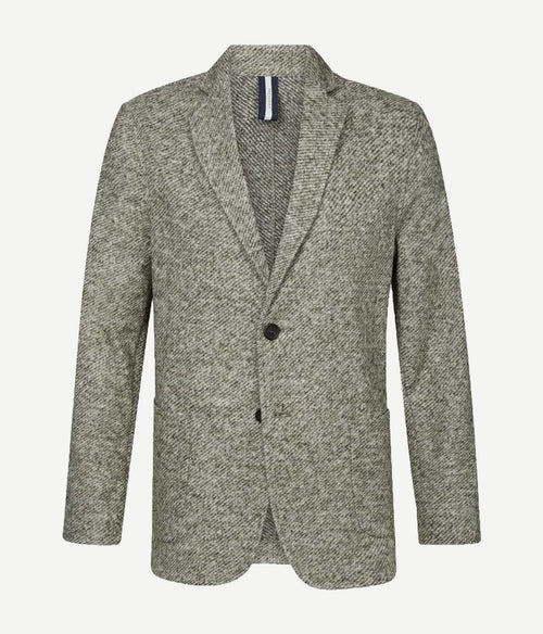 Profuomo blazer wol groen melange