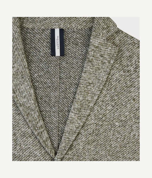 Profuomo blazer wol groen melange