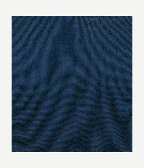 Suitable merino pullover v-hals indigo blauw