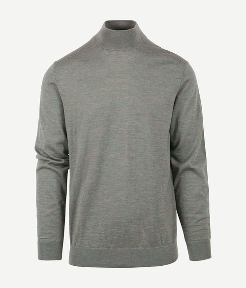 Profuomo turtleneck trui merino groen