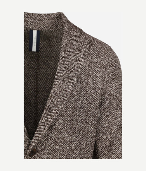 Profuomo blazer wol bruin melange