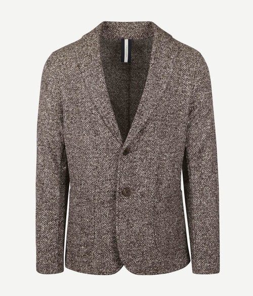 Profuomo blazer wol bruin melange