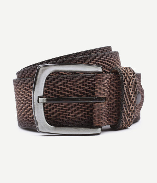 Suitable riem structuur leer bruin