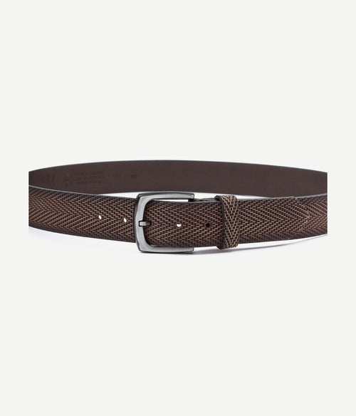 Suitable riem structuur leer bruin