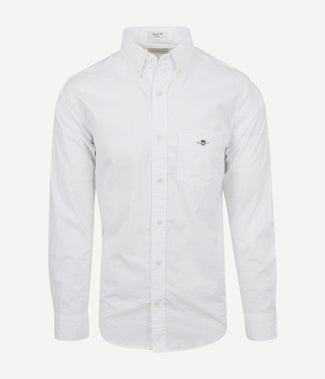 Gant casual overhemd poplin wit