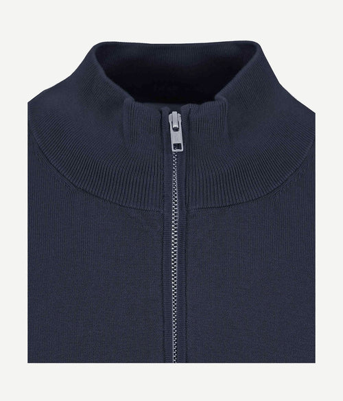 Profuomo halve rits pullover luxury donkerblauw