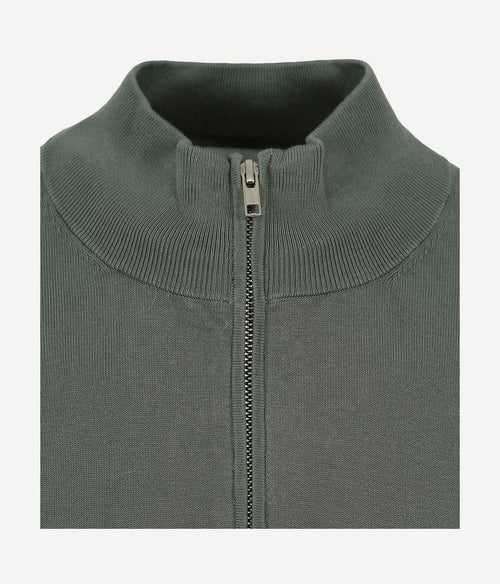 Profuomo halve rits pullover luxury groen