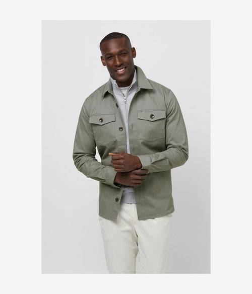 Profuomo overshirt basic groen