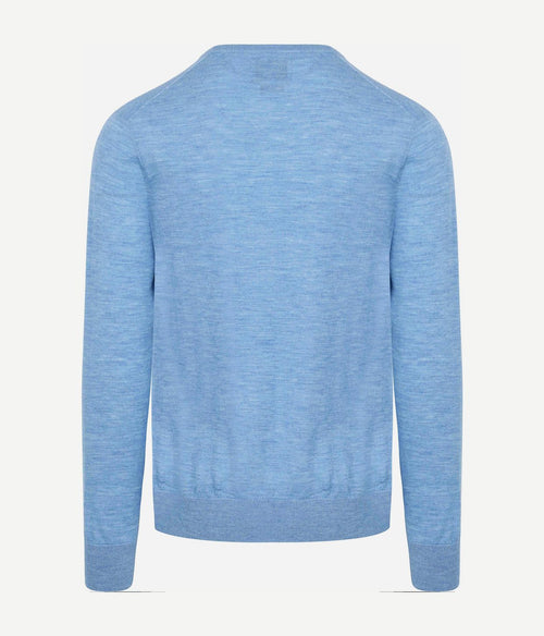 King essentials the john pullover merino lichtblauw