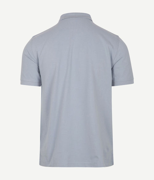 Gant contrast piqué poloshirt lichtblauw