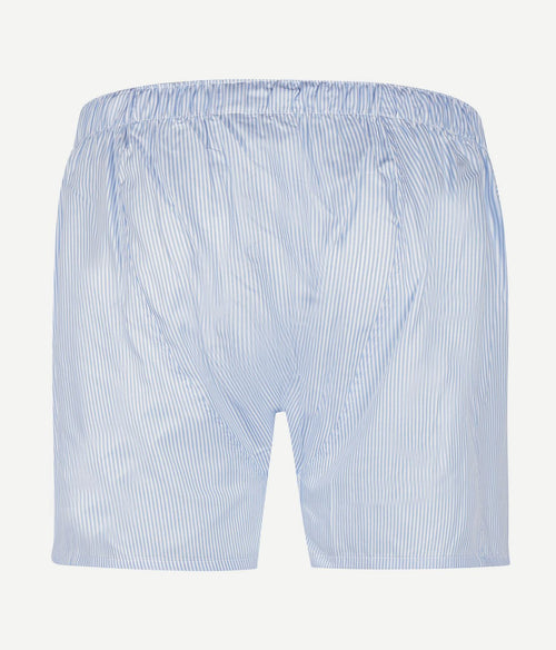 Steppin' out boxershort poplin streep lichtblauw