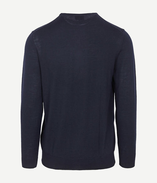 Profuomo pullover merinowol donkerblauw