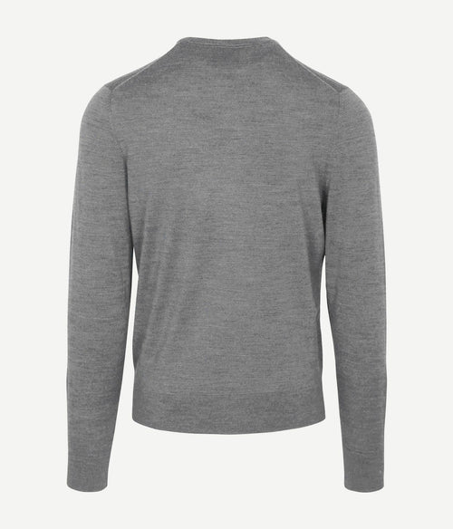 Suitable merino pullover grijs