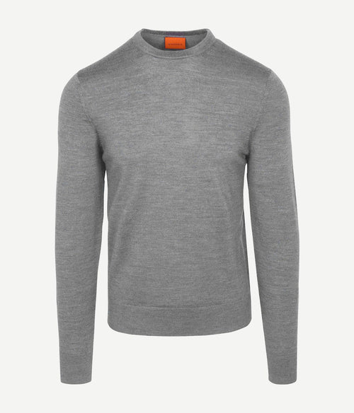 Suitable merino pullover grijs