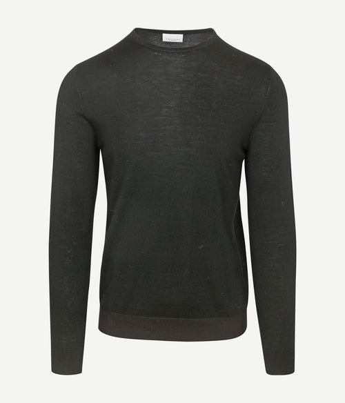 Profuomo pullover merinowol zwart