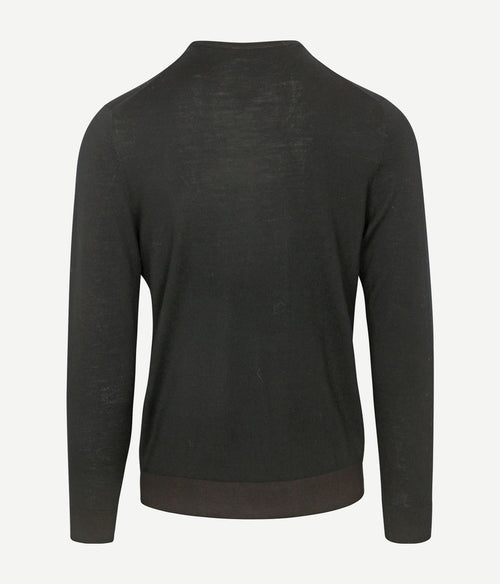 Profuomo pullover merinowol zwart